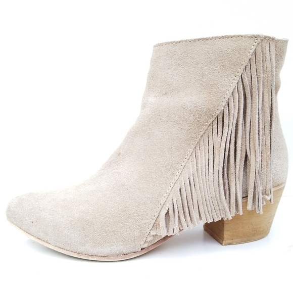Seychelles Good Advice Fringe Tassel Beige Booties - Picture 3 of 8